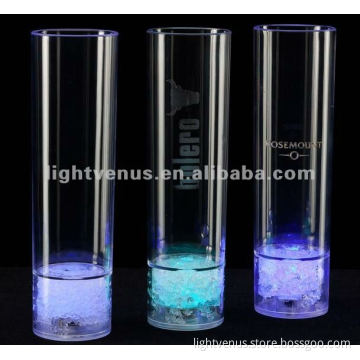 hot selling LED plactic color change long drink glass